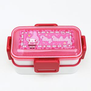 マイメロディ 2段ランチボックス お弁当箱 水彩コスメ 抗菌ふわっと