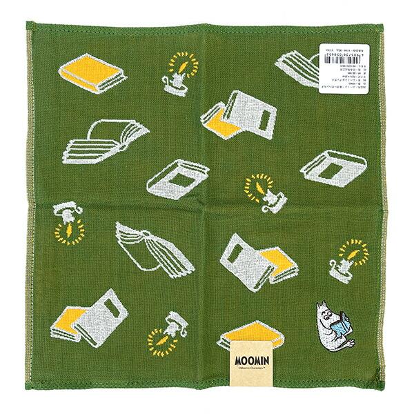 ムーミン 三重ガーゼハンカチ (ムーミン＆ブックス) グリーン MOOMIN