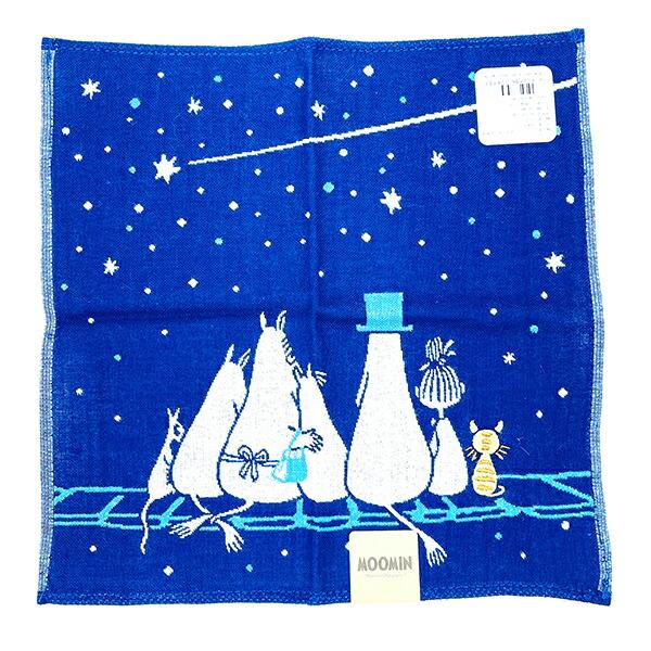 ムーミン 星空 三重ガーゼハンカチ