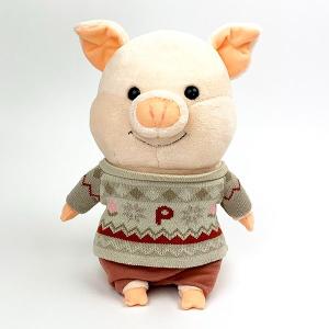 ぷーとん 柄入りニット Sサイズ ブタ ぬいぐるみ ぶた 内藤デザイン