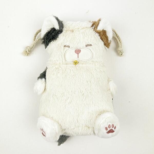 ねこ肯定感 みけねこのさんま 巾着