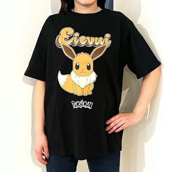 ポケットモンスター イーブイ ブラック Tシャツ Mサイズ アパレル ポケモン