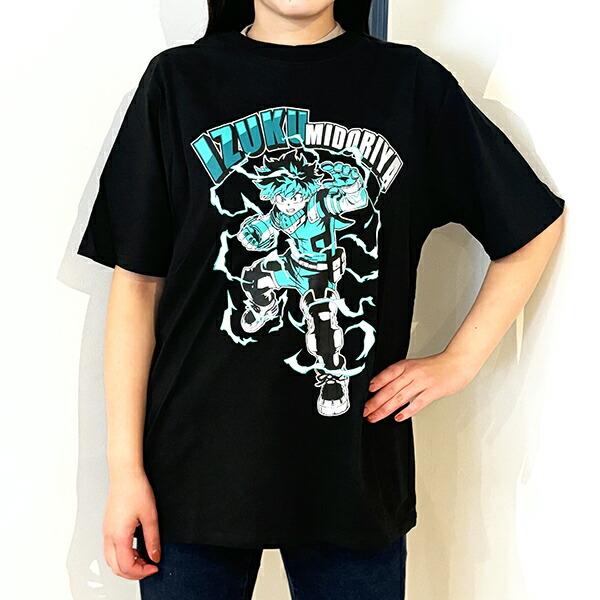 僕のヒーローアカデミア デク Tシャツ(ブラック) Mサイズ アパレル ジャンプ ヒロアカ