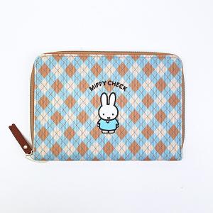 ミッフィー miffy ステーショナリーケース (ブルー) MIFFY CHECK シリーズ