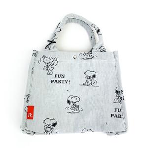 スヌーピー ジャガードトートバッグ (グレー) ルートート (ROOTOTE) SNOOPY