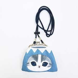 モフサンド 富士山にゃん フェイスがま口ポーチ ...の商品画像