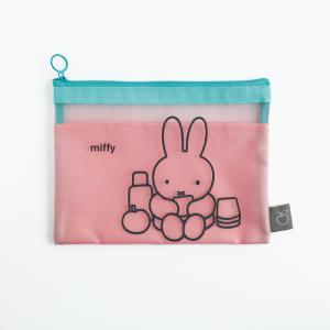 ミッフィー miffy メッシュフラットポーチ（pink） ポーチ 文具｜perfectworld-tokyo