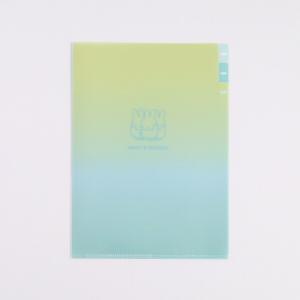 ミッフィー A5ポケットクリアファイル（miffy&friends） 文具 日本製 イエロー/ブルー｜perfectworld-tokyo