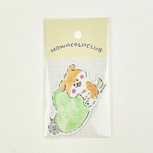 ほわころくらぶ しばころちゃん ハート ステッカー 文具 シール
