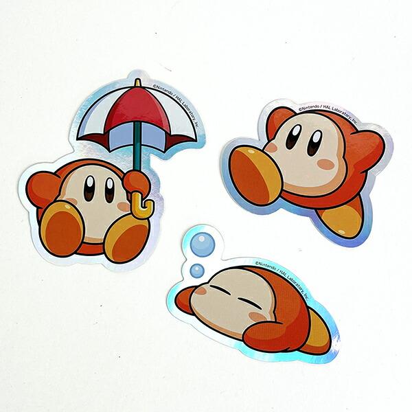 星のカービィ ワドルディ キャラスタムステッカー パラソル シール 文具