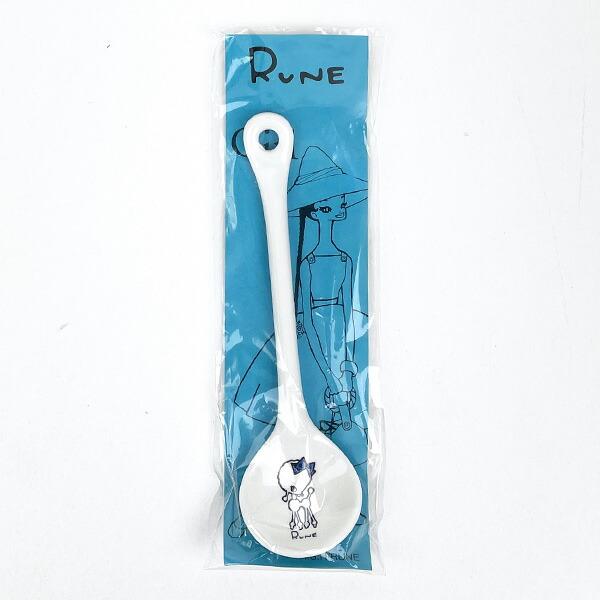 内藤ルネ 陶製スプーン (ブルー) キッチン 日本製 RUNE ギフト