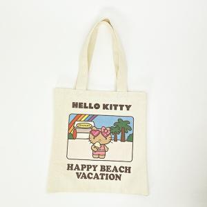 キティ バッグ コラボ 日焼け トートバッグ キャンバス 布 かばん