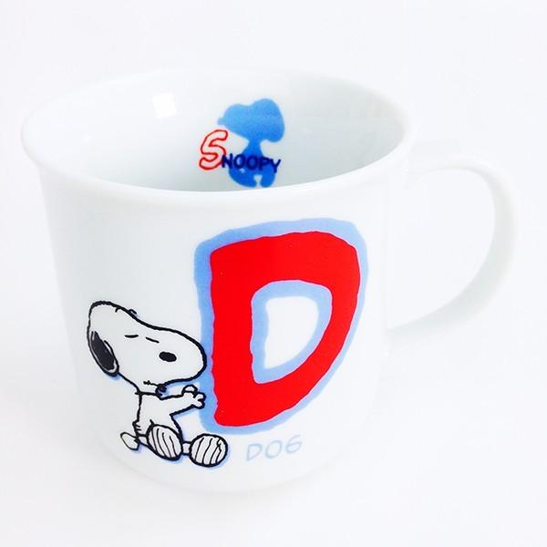 スヌーピー イニシャルマグカップ コップ(D)キッチンSNOOPY ギフト