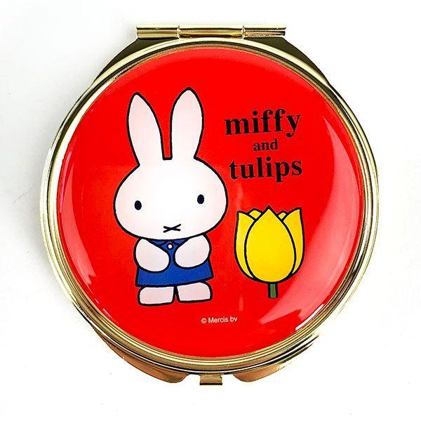 ミッフィー チューリップ miffy and tulips ミラー RD コンパクトミラー 手鏡 レ...