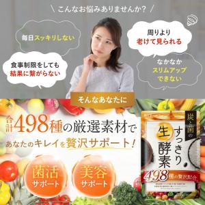 酵素 炭と菌のすっきり生酵素 498種贅沢配合...の詳細画像3