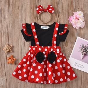 ミニー コスプレ 子供 ワンピース キッズ 服...の詳細画像1