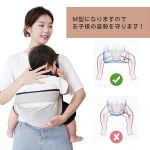 抱っこ紐 コンパクト 幼児 横抱き 1歳 暑さ...の詳細画像4