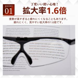 ルーペ メガネ 眼鏡 型 おしゃれ 5倍 拡大...の詳細画像3