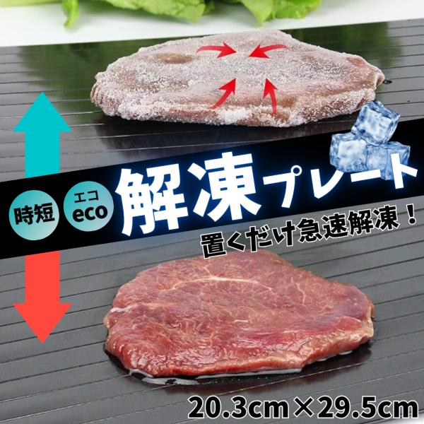 解凍プレート 急速解凍 まな板 解凍板 解凍 プレート アルミ製 肉 刺身 海鮮 ステーキ 冷凍食品...