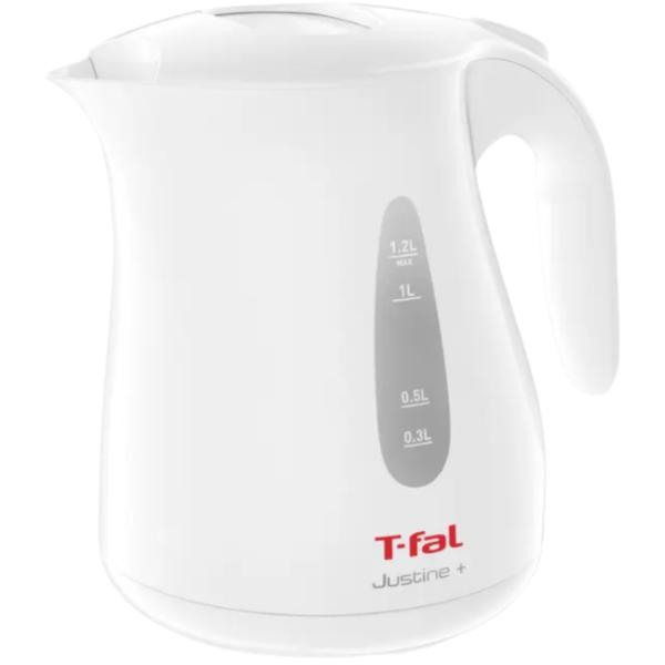 ティファール T-FAL 電気ケトル1.2L ジャスティンプラス KO4901JP ホワイト 湯沸か...