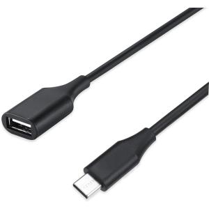ペリックス 正規保証品 タイプC タイプA USB変換アダプタ USB(メス) - タイプC(オス) - ケーブル 30cm  ブラック