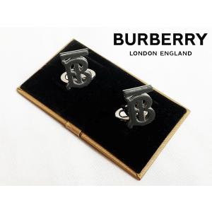 バーバリー ロンドン 123969A1189 BLACK MJ TB CUFFLINKS トーマス バーバリー TB ロゴマーク形 カフリンクス カフスボタン｜perlei