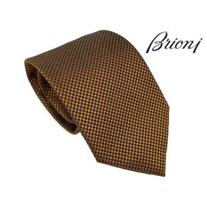 ブリオーニ Brioni O61D00 O1433 2700 LIGHT BROWN ライトブラウン系地 マイクロパターン柄 ハンドメイド ネクタイ｜perlei