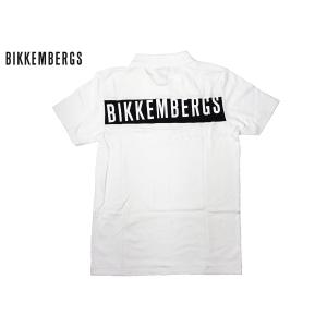 BIKKEMBERGS ビッケンバーグ ポロシャツ T60 P131 訳有り バックロゴ入り メンズ向け ホワイト 半袖 ポロシャツ｜perlei