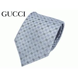 グッチ GUCCI 386489 4B002 1868 CORBIN ブルー系地 ブラック系Xブルー系 マイクロ インターロッキングG柄 ネクタイ 小剣Bee｜perlei