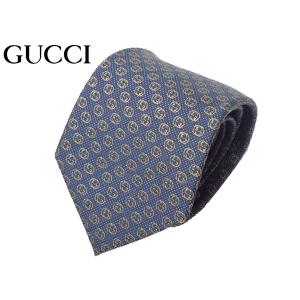 グッチ ネクタイ GUCCI 336414 4B002 4165 RIVEDA ネイビー系地 ブロンズ系 インターロッキングG柄入り ドット柄 ネクタイ｜perlei