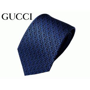 グッチ ネクタイ GUCCI 643969 4E002 4369 STOGGE ブラック系地 ブルー系 サークル GG柄 ナロー ネクタイ｜perlei