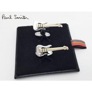 ポールスミス カフスボタン Paul Smith CTRA CUFF GUITR ロゴ入り ストラトキャスター系 エレキギター形 カフリンクス カフスボタン｜perlei