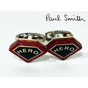 ポールスミス M1A CUFF HHERO MEN CUFFLINK HERO ロゴ入り ヒーロー ダイヤモンド形 カフリンクス カフスボタン｜perlei