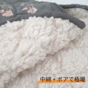 割烹着 冬 冬用 暖かい おしゃれ 裏起毛 ボ...の詳細画像2