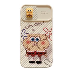 スポンジボブ スマホケース レンズ保護 iphone13 iphone12 iphone7/8対応 薄型 TPU アイフォン レンズ保護 耐衝撃 ワイヤレス充電対応 指紋防止「全機種対応」