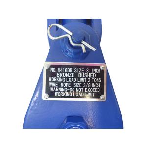 スナッチブロック 2トン ブロック滑車 フック...の詳細画像3