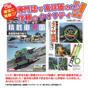 ラチェットバックル式 ラッシングベルト J型フ...の詳細画像1