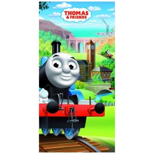 (きかんしゃトーマス) Thomas & Friends オフィシャル商品 キッズ・子供用 キャラクター ビーチタオル バスタオル A｜pertemba