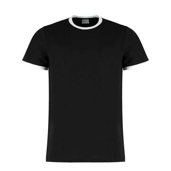(カスタム・キット) Kustom Kit メンズ 半袖 リンガーTシャツ BC4781 (ブラック...