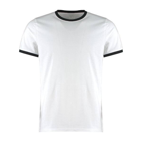 (カスタム・キット) Kustom Kit メンズ 半袖 リンガーTシャツ BC4781 (ホワイト...