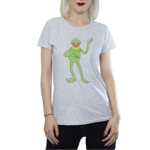 (ザ・マペッツ) The Muppets オフィシャル商品 レディース Classic カーミット Tシャツ ヘザー 半袖 トップス BI1159 (｜pertemba