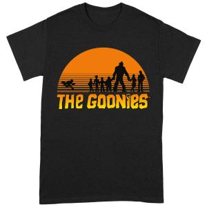 (グーニーズ) The Goonies オフィシャル商品 ユニセックス Sunset Tシャツ 半袖 カットソー トップス BI138 (ブラック/
