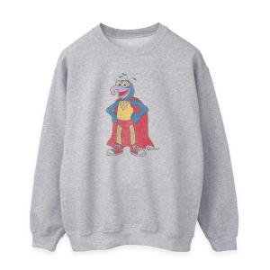 (マペット) The Muppets オフィシャル商品 レディース ゴンゾ ヘザー 長袖 スウェットシャツ トレーナー BI1846 (ヘ｜pertemba