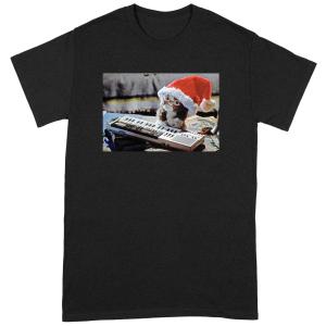 (グレムリン) Gremlins オフィシャル商品 ユニセックス Mogwai Christmas Tシャツ 半袖 カットソー トップス BI185 (ブラ｜pertemba