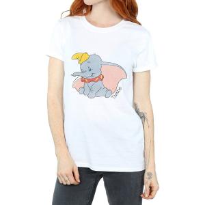 (ダンボ) Dumbo オフィシャル商品 レディース Classic Tシャツ コットン ボーイフレンド 半袖 トップス BI483 (ホワイ｜pertemba