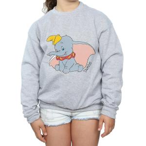 (ダンボ) Dumbo オフィシャル商品 キッズ・子供用 長袖 スウェットシャツ トレーナー 女の子 BI496 (スポーツグレ｜pertemba