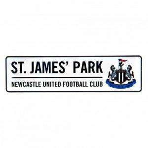 ニューカッスル・ユナイテッド フットボールクラブ Newcastle United FC オフィシャル商品 窓用 ストリートサイン｜pertemba