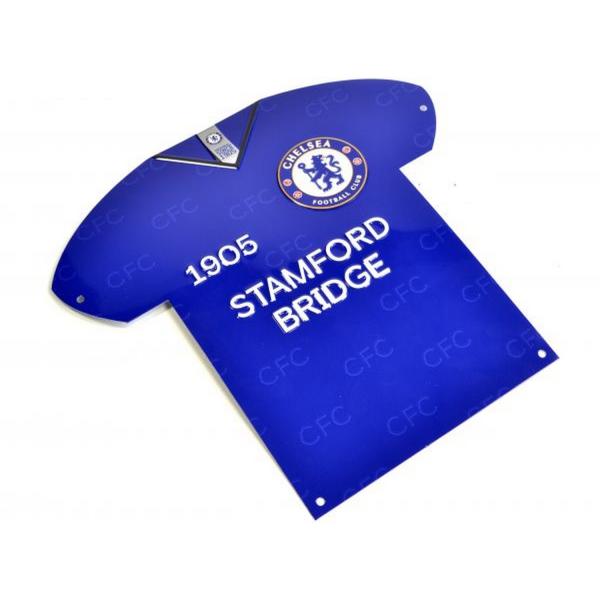 チェルシー フットボールクラブ Chelsea FC オフィシャル商品 シャツ型 ブリキ看板 BS1...