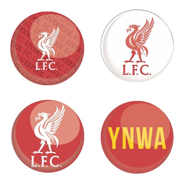 リバプール・フットボールクラブ Liverpool FC オフィシャル商品 YNWA バッジ セット...