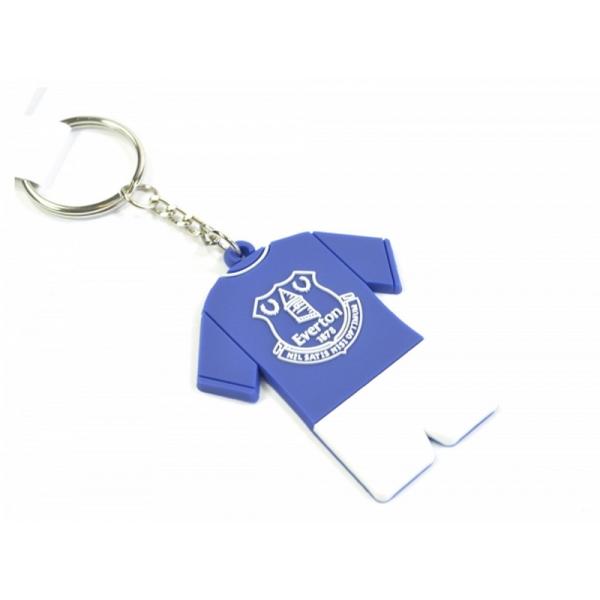 エバートン フットボールクラブ Everton FC オフィシャル商品 PVC ユニフォーム キーホ...